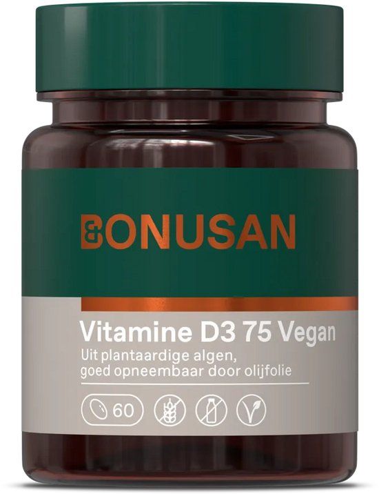 Bonusan Vitamine D3 75mcg Vegan Softgels