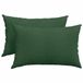 vidaXL - Zitkussens - 2 stuks - Donkergroen - 60 x 40 cm - Corduroy stof