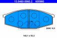 CONTINENTAL TEVES (ATE) Jeu de plaquettes de frein pour ATE 13.0460-5960.2