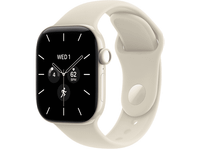 Apple Watch Series 12 GPs + Cellular 42mm - Pearl White Ceramic Case Sport Band S/m Smartwatch Sand