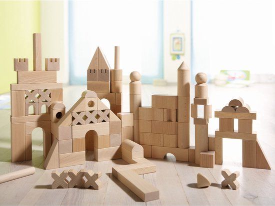 Haba Blokken - Extra groot basispakket (102 blokken) - Hout - 12+ maanden