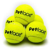 Petface Mini Super tennisballen voor honden, 4,8 cm, 5-delig