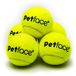 Petface Mini Super tennisballen voor honden, 4,8 cm, 5-delig