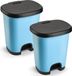 Plastic Forte 2x Pédalier - Bleu clair/Noir - 18 Litres
