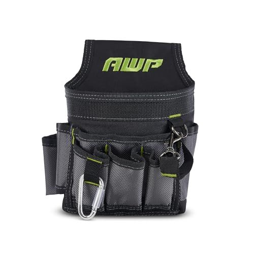 AWP Ballistic Nylon Electrician Tool Pouch - Black & Gray