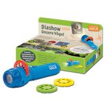moses. Expedition Natuurdiavoorstelling EXTRA - Onze vogels, projectorzaklamp voor kinderen, 24 foto's voor inheemse vogelsoorten, met vogelboek in insteekbrief