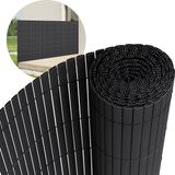 ECD Germany Privacyscherm mat 100x900 cm privacy hek windscherm balkonscherm PVC antraciet UV-bestendig