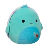 Squishmallows Valentine's Day Edition Sqjw75vala Ours en peluche Bleu 19 cm