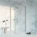 Fortifura Galeria Douchecabine - 80x160x200cm - profiel veiligheidsglas - antikalk - PVD - geborsteld RVS