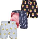 Happy Shorts Boxershorts Heren Met Print 3-Pack - Maat XL