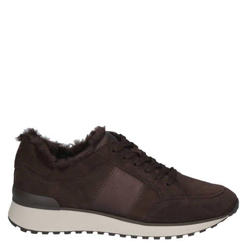 Caprice Kaia suède sneakers - donkerbruin