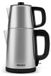 Machine à thé acier inoxydable - Noir - Bouilloire 1,8 L - Théière 0,95 L - Fonction maintien au chaud - Base pivotante