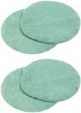 vidaXL - Hesses de polissage - pour - machine à polir - 4 - pièces - Ø - 14 - cm - Vert clair - Microfibre
