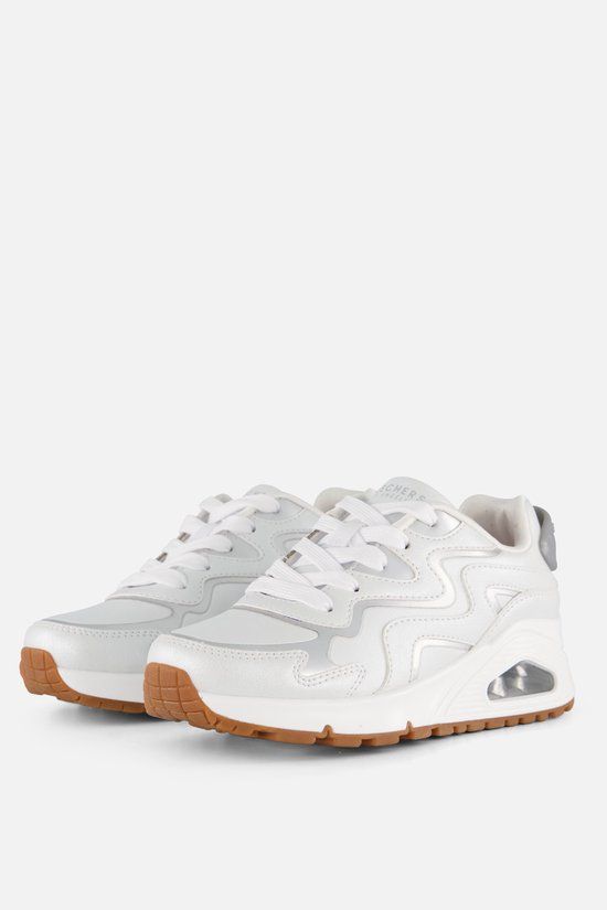 Skechers Uno Gen1-Wavy Shimmer Meisjes Sneakers - Wit Maat 32