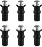Merkloos 6 Stuks Toiletbril Bevestiging Set - Van Bovenaf Montage - RVS Schroeven & Pluggen
