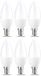 Amazon Basics Ledlampen, kaarsvormig, kleine Edison-schroefdraad, E14, 4.9 W (equivalent aan 40W-gloeilamp), warm wit, niet dimbaar, 6 stuks in 1 verpakking