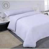 ECOMMERC3 Dekbedovertrek: 220 x 220 cm, zacht, ademend en duurzaam, wit, 100% Made in Spain voor een goede nachtrust
