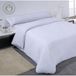 ECOMMERC3 Dekbedovertrek: 220 x 220 cm, zacht, ademend en duurzaam, wit, 100% Made in Spain voor een goede nachtrust