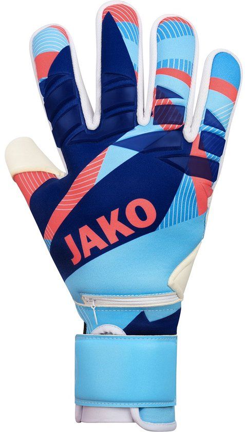 Jako River Wrc Protection Keepershandschoenen Heren - Hemelsblauw / Koraal / Navy | Maat: 7,5