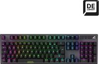 Sharkoon SKILLER SGK20 Brown Gamen USB QWERTZ Duits Zwart