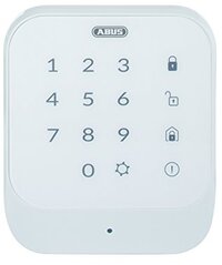 Abus Smartvest 77444 Draadloos toetsenbord voor het de- en activeren van het draadloze alarmsysteem, Code of RFID-chip, touchpad met verlichting, wit