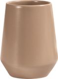 Spirella Joshua Cappuccino Tandenborstelhouder – Keramiek – Mat Goud – 9x9x11,5 cm