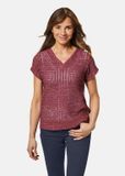 Goldner Vrouwen Trui Bordeaux Rood Maat 40
