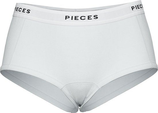 PIECES PCLOGO LADY BOXERS - Wit - Dames