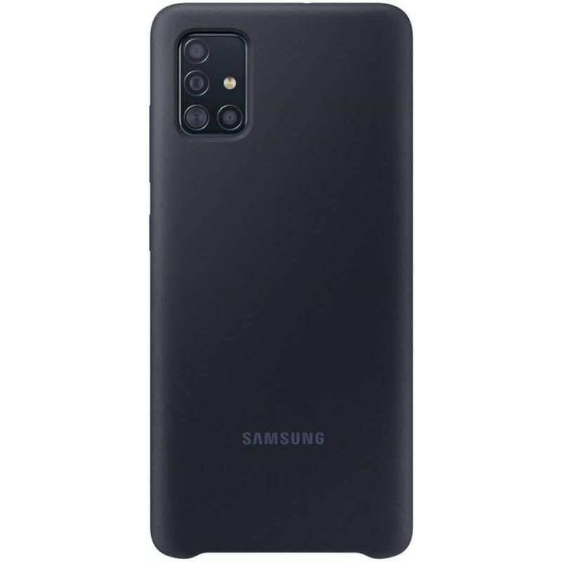 Samsung EF-PA515TBEGEU Zwart Silicone Hoesje voor Samsung A51