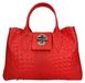 Gave Lux Sac à main Femme Ascoli Cuir Crocodile Imprimé Italie Bianco UNIQUE 35x23x13 cm