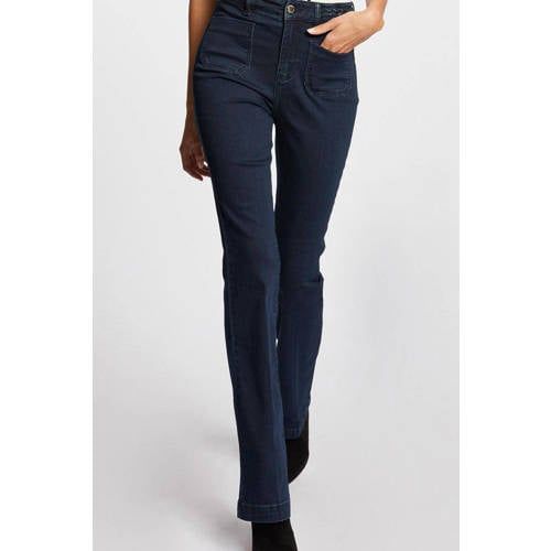 Morgan high waist flared jeans dark denim
