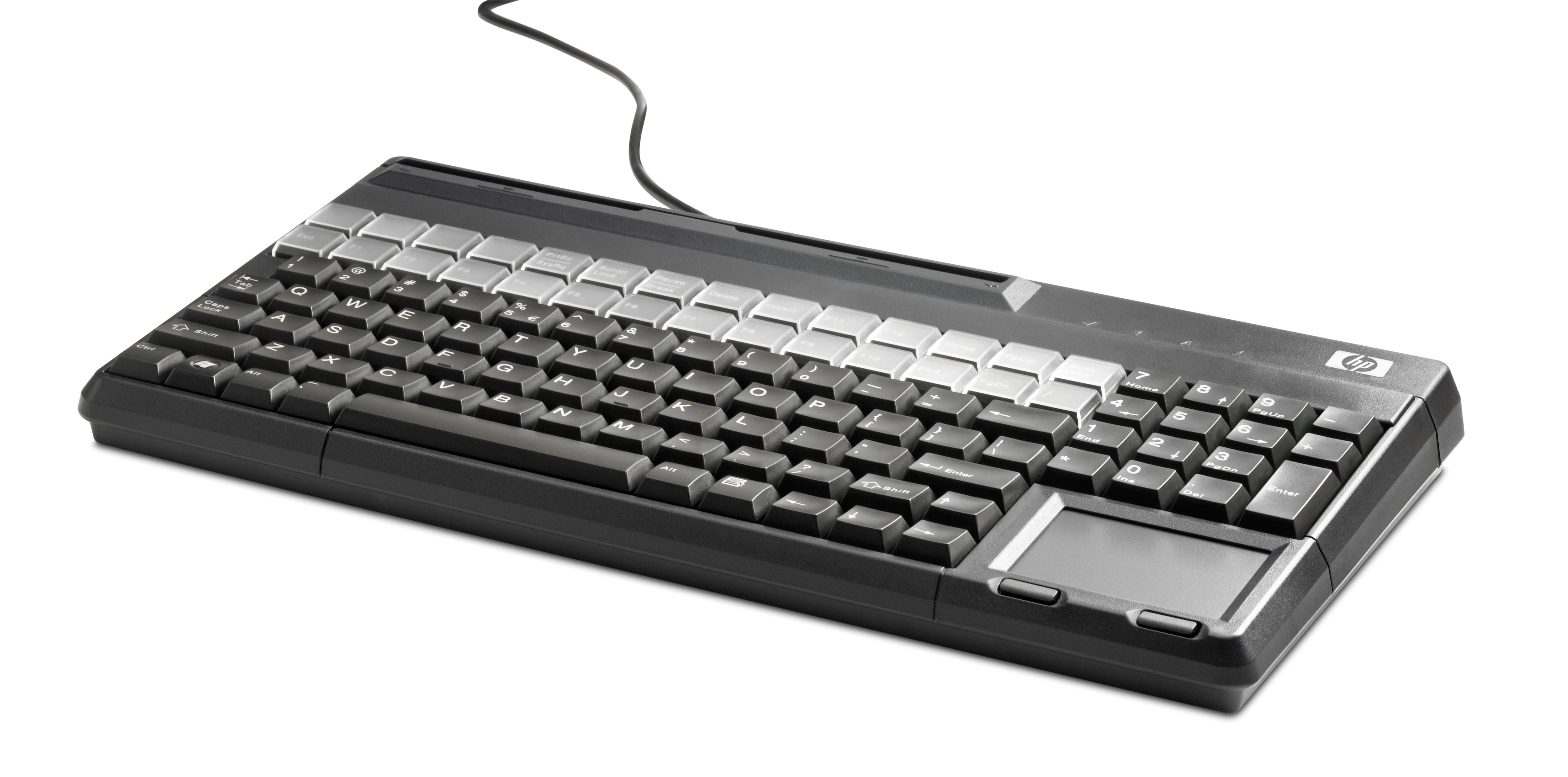 HP USB-toetsenbord met magneetstriplezer - Zwart