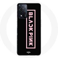 Blackpink Etui voor Oppo A93 5G Blackpink VIP Tickets Blackpink logo Voorkant zwart