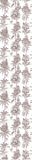 Ambiance Sticker Vliesbehang voorgelijmd rol tropische palmen vintage wit en bruin decoratief zelfklevend - 1 rol H300 x L60 cm