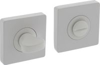 Intersteel Rosace avec serrure toilette/salle de bain carré 55x55x10 mm blanc