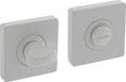 Intersteel Rosace avec serrure toilette/salle de bain carré 55x55x10 mm blanc