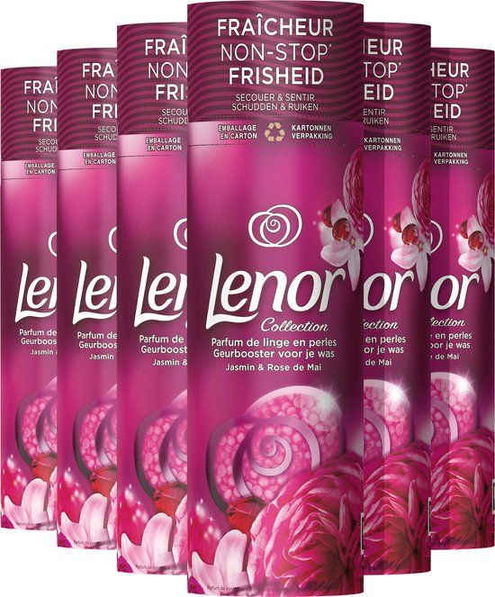 Lenor Geurbooster - Jasmijn & Rose de Mai - 6 x 235g - Voordeelverpakking