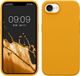 kwmobile telefoonhoesje geschikt voor Apple iPhone 17e / iPhone 16e - Hoesje met siliconen coating - Smartphone case in mango