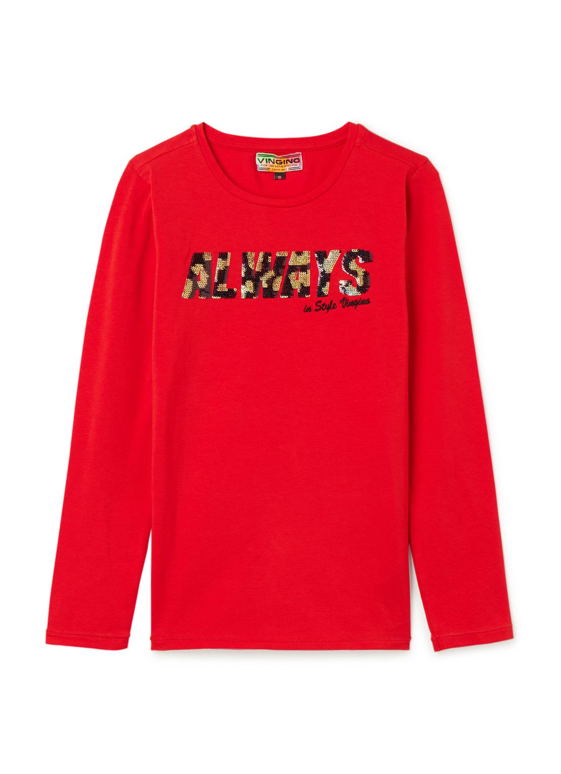Vingino Jolieke longsleeve met pailletten - Meisjes - Maat: 8 jaar