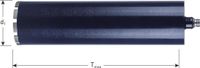 Rotec diamant dozenboor special-line, nat boren, 1/2, (M)-opname, 1 segment (ring), Ø15x400