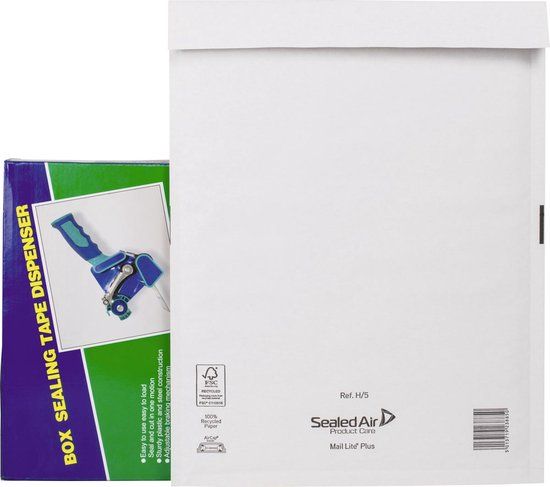 Mail Lite Plus H5 Luchtkussenenveloppen - Wit - 270 x 360 mm - Doos 50 stuks