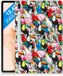 B2Ctelecom Samsung Galaxy Tab S7 FE Back Cover TPU Vogel/Dier/Dieren Print Transparant
