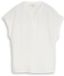 Tom Tailor - Losvallende blouse met V-hals - Maat 36 - Whisper White