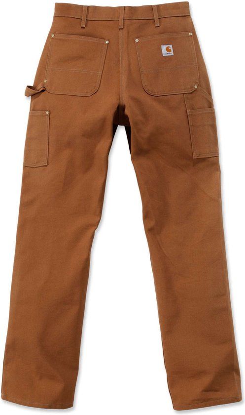 Carhartt Firm Duck Double-Front Work Dungaree - Brown - Men's - Size 33/30