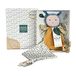 Doudou et Compagnie (DOUDX) POLLEN L'ABEILLE BIO - knuffeldoek met fopspeenketting