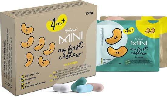 Vini Mini Cashew Startkit- In 6 stappen - Babyvoeding - 4+ mnd