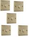 BG Electrical nab12 5 stuks antiek messing schakelaar 2-weg 10AX