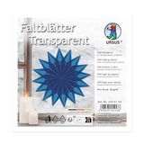 Ursus 2506100 - Vouwbladen donkerblauw transparant papier, ca. 14 x 14 cm, 42 g/m², 100 vellen