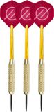 Faver Dartpijlenset Compleet - Reserve Shafts - Brass Coated - Rood – 21 gram