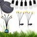 Tg71287 Lampes solaires, set de 2, avec 10 LED, pour jardin, à planter